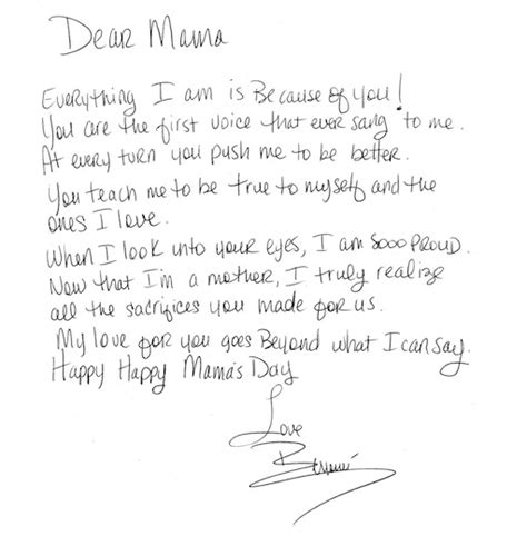 If you are a son and want to write some great lines to your mother, find the best happy mother's day letters to mom from a son in 2020. Beyoncé Pens Mother's Day Message to Tina Knowles