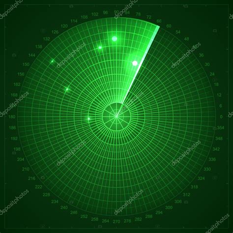 A radar display is an electronic device to present radar data to the operator. Green radar screen — Stock Vector © jakegfx #15869725