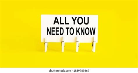 136 All You Need To Know Images Stock Photos And Vectors Shutterstock
