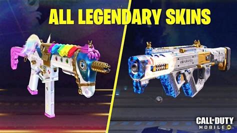 Cod Mobile List Of Legendary Weapons Available In The Game
