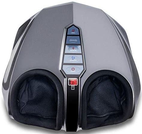 Shiatsu Foot Massager With Deep Kneading Multi Level Settings And Switchable Heat Charcoal