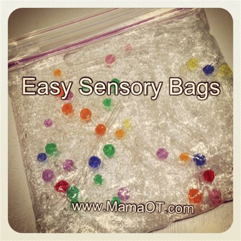 Easy Sensory Bags For Babies And Toddlers