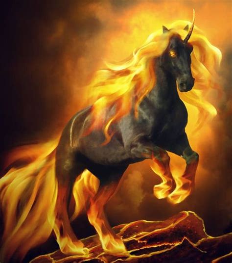 Fire Horse Fire Horse Fantasy Horses Mythical Creatures Art