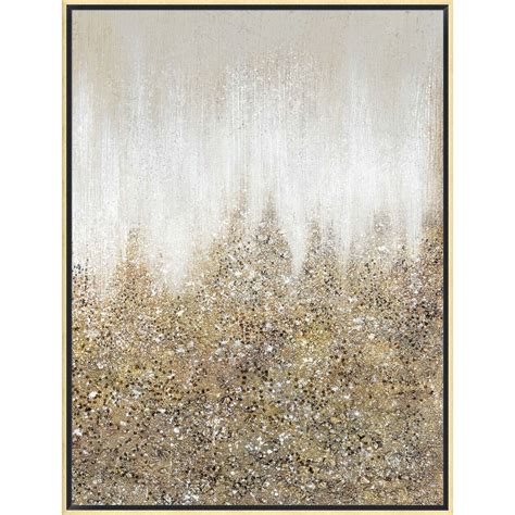 Gold Glitter Abstract Canvas Wall Art 30 X 40 At Home
