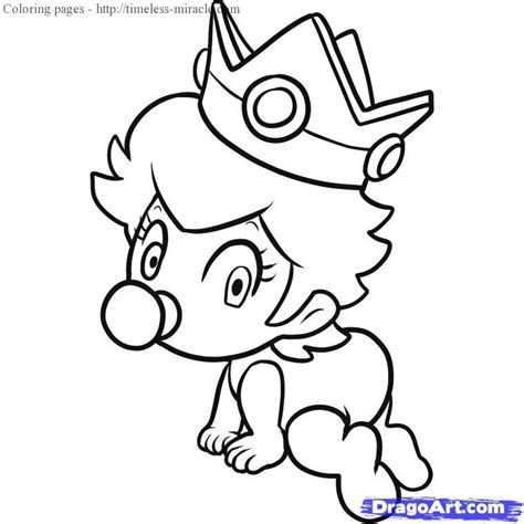 A video game with mario and goomba. Baby peach coloring pages - timeless-miracle.com