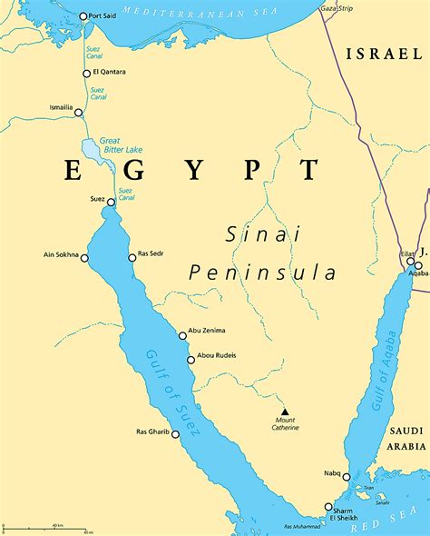 Otro Profesor Detallado Península De Sinaí Mapa Tropezón Físicamente Canadá