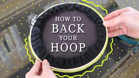 2 Easy Ways To Finish Your Embroidery Hoop How I Back Embroidery Hoops