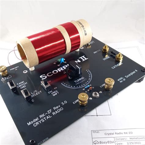 Loose Coupler Inductive Coupled Scorpion Crystal Radio Changeable
