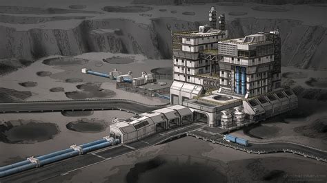 Artstation Exoplanet Factory Adam Taylor Futuristic City