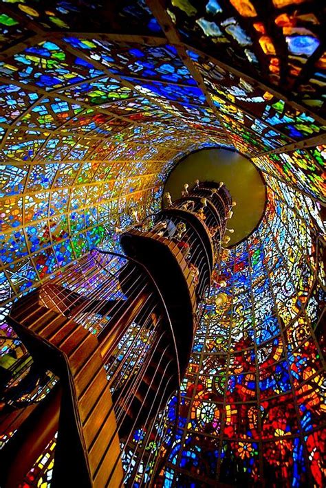 Stained Glass Staircase Kanagawa Japan Glass Staircase Stained
