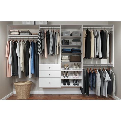 Maximize your closet's utility and style with one of wayfair's complete closet systems. Easy Track Dual Tower Closet Kit & Reviews | Wayfair (With ...