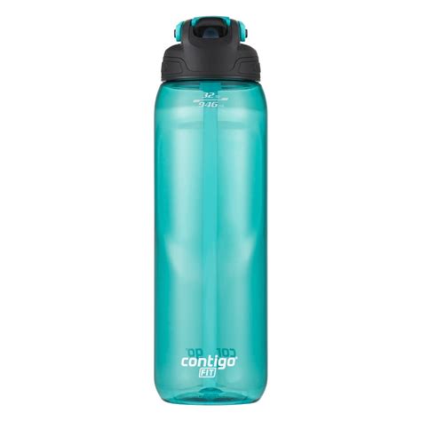 Contigo Fit Plastic Water Bottle With Autospout Straw 32 Fl Oz