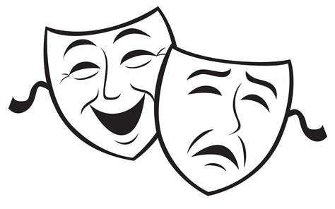 Musical Theatre Drama Mask Mask Png Download 940400 Free