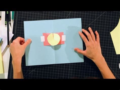 Fold the blank card closed. How to Make a Rotator | Pop-Up Cards - YouTube