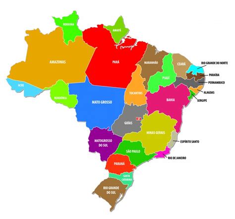 Mapa Dos Estados Do Brasil Abc