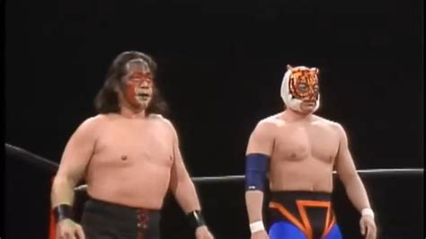 AJPW The Great Kabuki Tiger Mask II Vs Ted DiBiase Pete Roberts