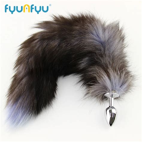 1 Pc Metal Anal Toys Fox Tail Anal Plug Erotic Toys Butt Plug Sex Toys For Woman And Men Sexy