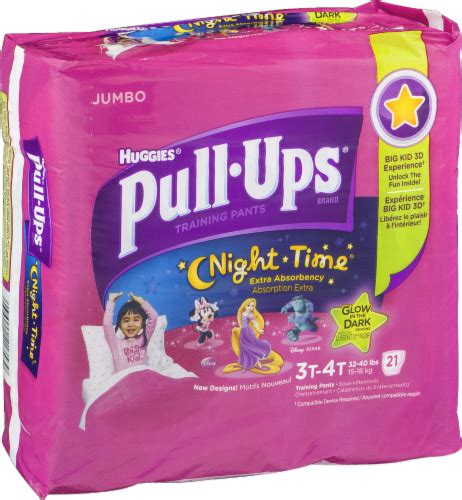 Huggies Pull Ups 3t 4t Girls Night Time Training Pants 24 Ct Ralphs