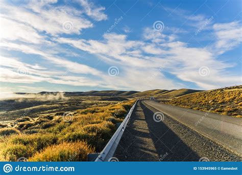 Perspective View Of Road Trip On Asphalt Road With Beautiful Nature