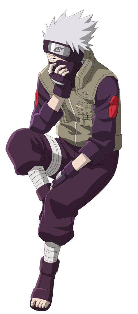 Kakashi Hatake Sitting Lineart Colored By Dennisstelly Naruto
