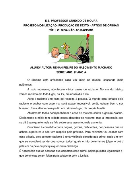 Titulo Para Redação Sobre Racismo