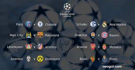 Ida (6/7 de abril de 2021) | vuelta (13/14 de abril de 2021) a las. Octavos Champions League 2014-2015. Calendario