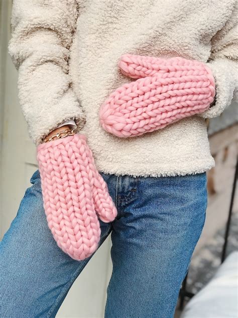 Wool Mittens Knitted Mittens Womens Mittens Etsy