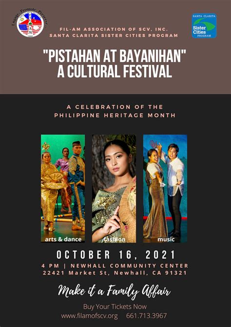 Pistahan At Bayanihan Cultural Festival Philippine Heritage Month