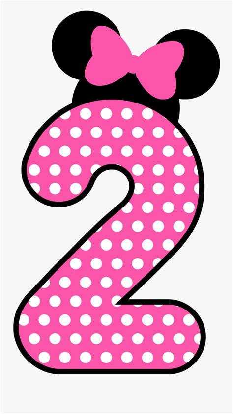 Clipart Numbers Minnie Mouse Minnie Mouse 2 Png Free Transparent