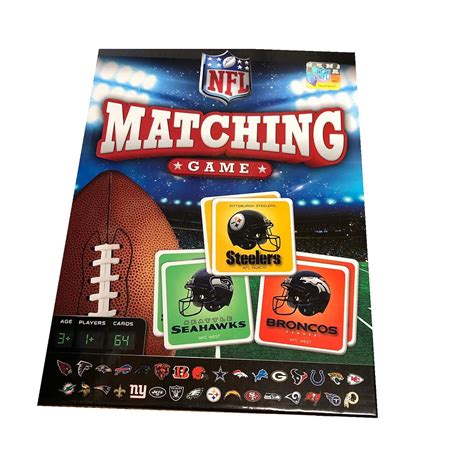 Nfl Matching Card Game Steelersthermaxstore
