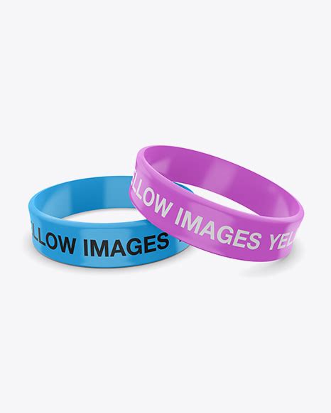 Download Thick Glossy Silicone Wristbands Mockup in Apparel Mockups ...
