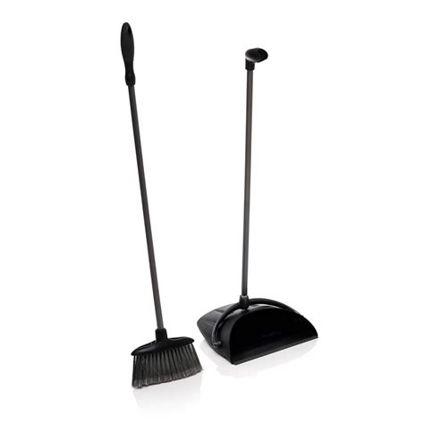 Wilko Soft Grip Dust Pan And Brush Long Handle Set Wilko Broom And
