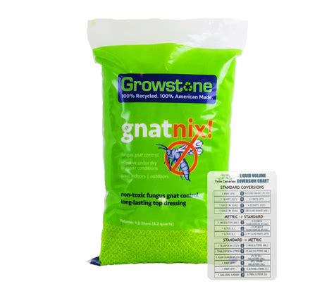 Growstone Gnat Nix Fungus Gnat Control 9 Liter Twin Canaries