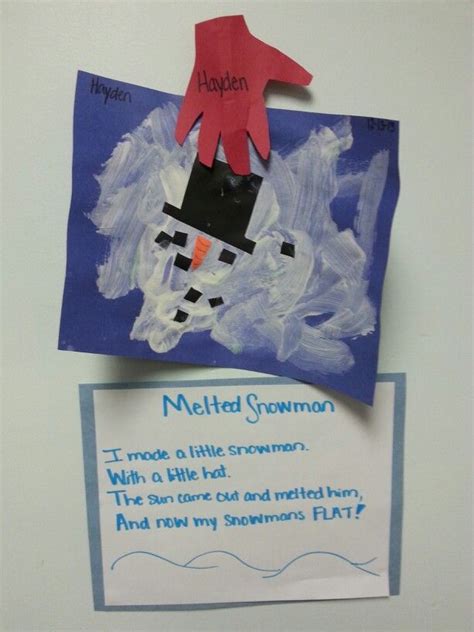 This article is tagged as: Melted snowman winter / snow craft for infants / toddlers ...