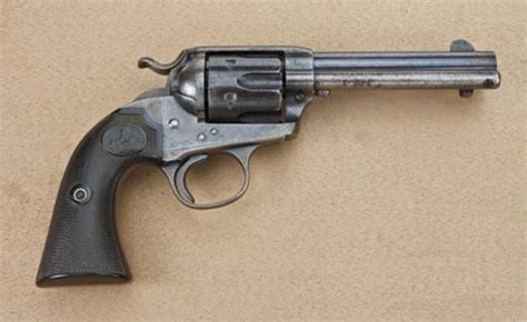 Colt Bisley Revolver 44 40 Caliber Blue And Case Hardened Finish