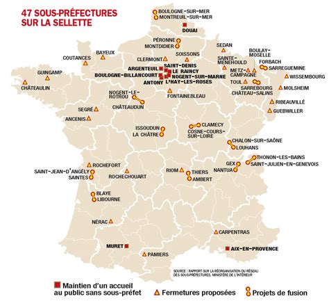 Carte avec les régions, préfectures, numéros et noms des départements. prefecture france carte - Les departements de France