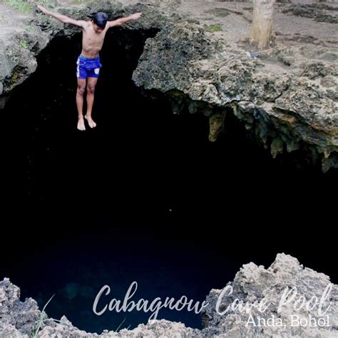 Cabagnow Cave Pool Of Anda In Bohol Province Cave Pool White Sand