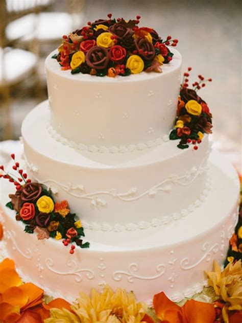 17 Gorgeous Fall Wedding Cakes