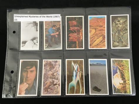Unexplained Mysteries Of The World 1987 Cigarette Cards Trade
