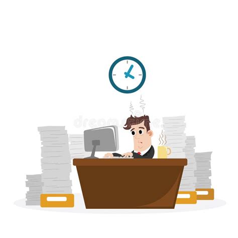 Busy Businessman Stock Vector Illustration Of Multitasking 35918296