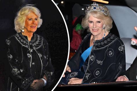 Camilla Trägt Party Kleid Das Auch Charles Iii Schon Getragen Hat