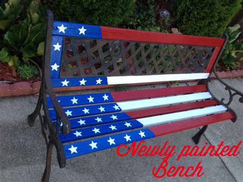 Pattis Creations Painted Bench