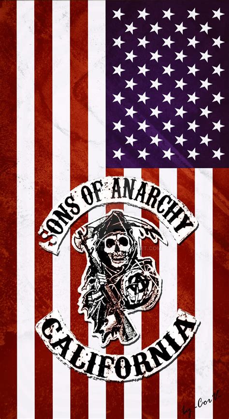 Sons Of Anarchy Flag Logo By Corvetteid On Deviantart