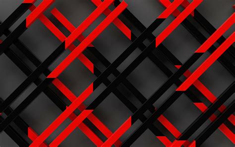 Download Wallpapers 3d Linear Patterns 4k 3d Grid Geomatric Shapes