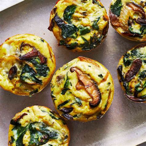 Muffin Tin Spinach And Mushroom Mini Quiches Recipe Eatingwell