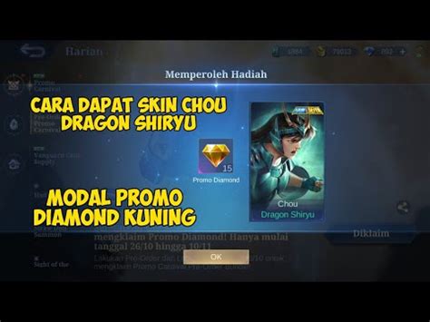 TANPA DIAMOND CARA DAPATKAN SKIN SAINT SEIYA CHOU DRAGON SHIRYU GRATIS