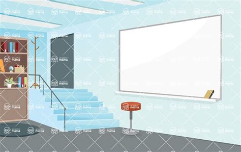 120 Room Backgrounds Vector Collection Blue Presentation Room Vector