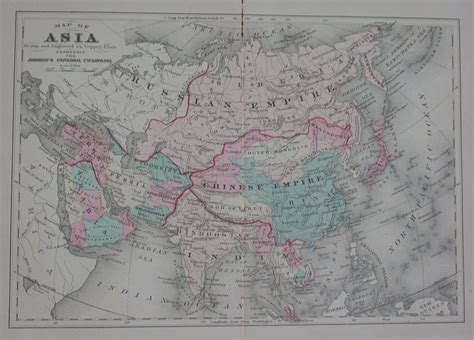 Asia In 1890s Map Asia Mappery