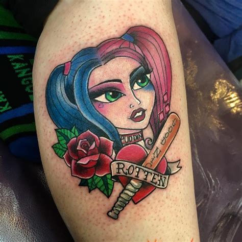 60 Quirky Harley Quinn Tattoo Ideas Bring Out Your Inner Harlequin