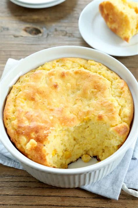 Cornbread is a staple bread in south and southwest cuisine. Gluten Free Cornmeal Spoonbread Casserole | Light and fluffy